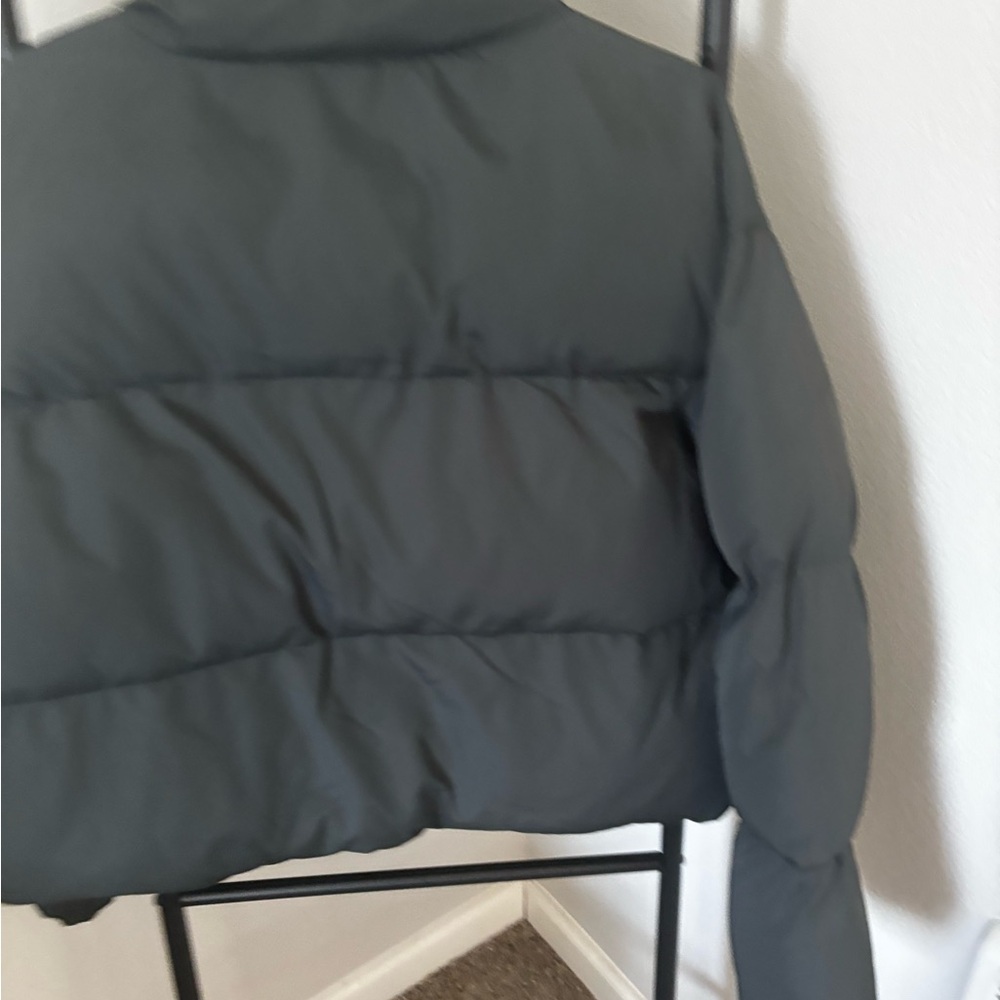 Fabletics Dark Gray Puffer Jacket - image 2